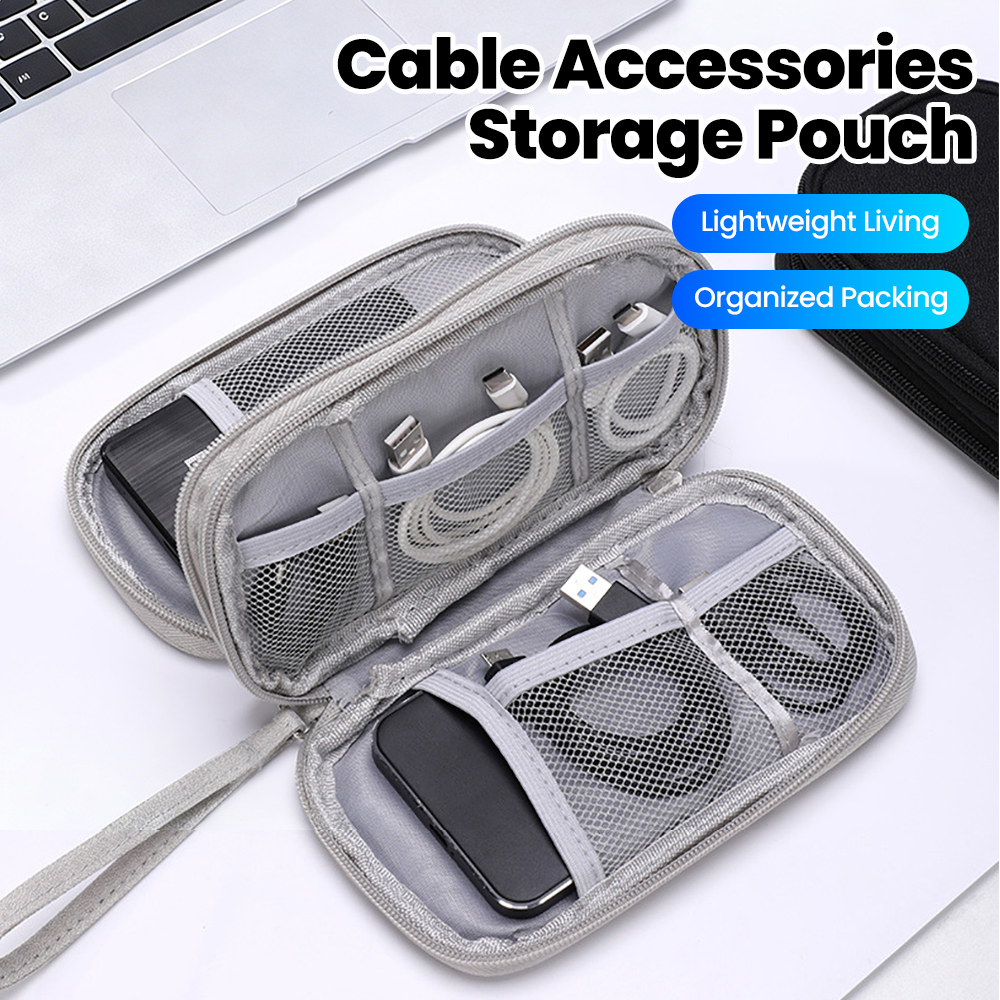 Tech Accessories Organizer - Electronics Accessories Portable Organizer Travel Essential