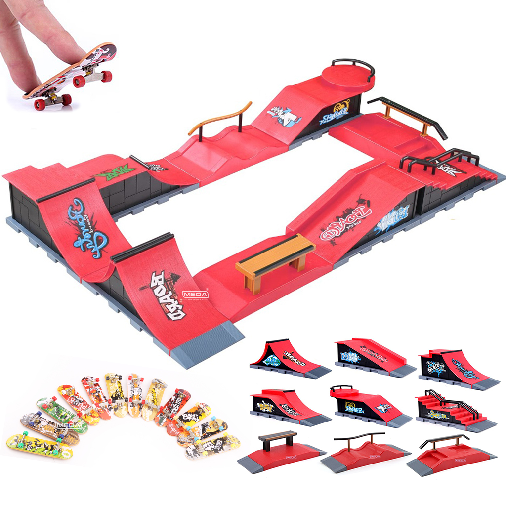 Tech Deck Accessories - 6-In-1 Finger Skateboards DIY Skate Park