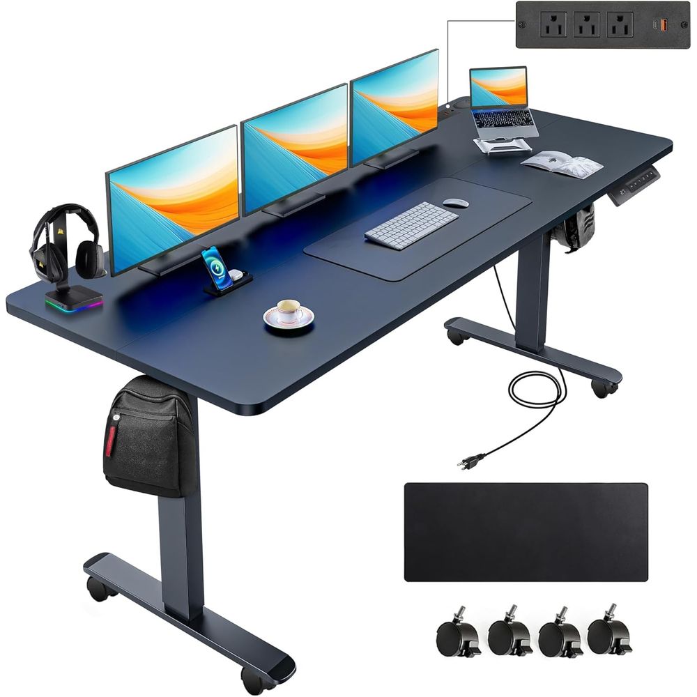 Mouse Charging Pad - Electric Standing Desk 63 x 24