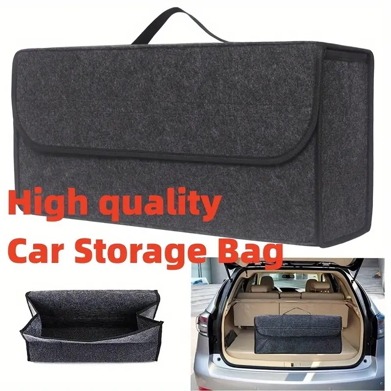 Tech Accessories Organizer - Car Trunk soft Organizer Felt Storage