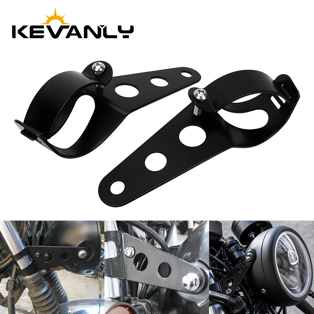Tech Q - 28-36mm 35-43mm Motorcycle Headlight Mount Bracket