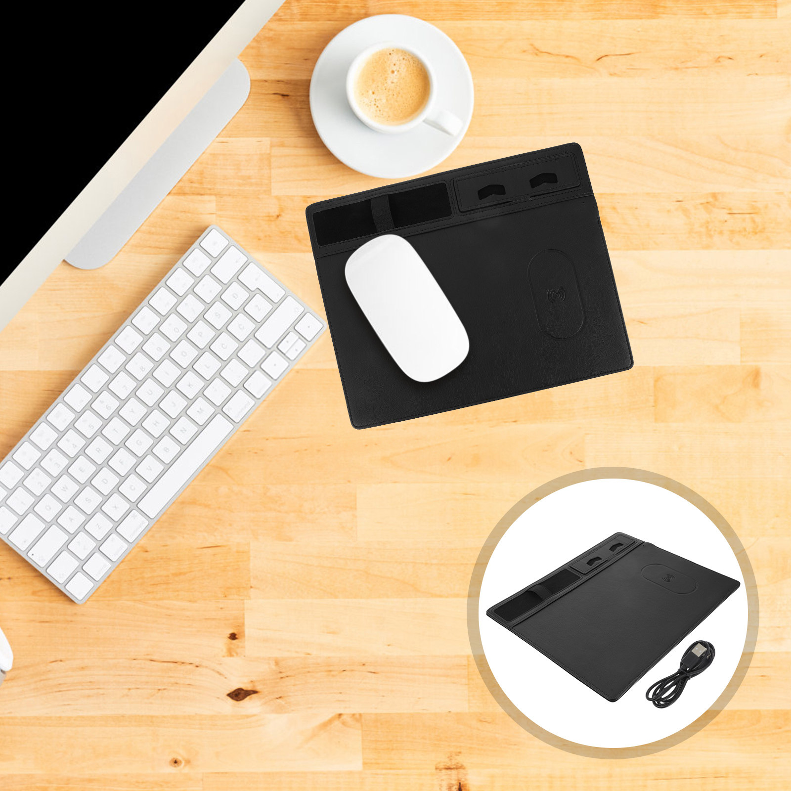 Wireless Charging Mouse Pad 15 - Mouse Charging Pad ulasan dan harga