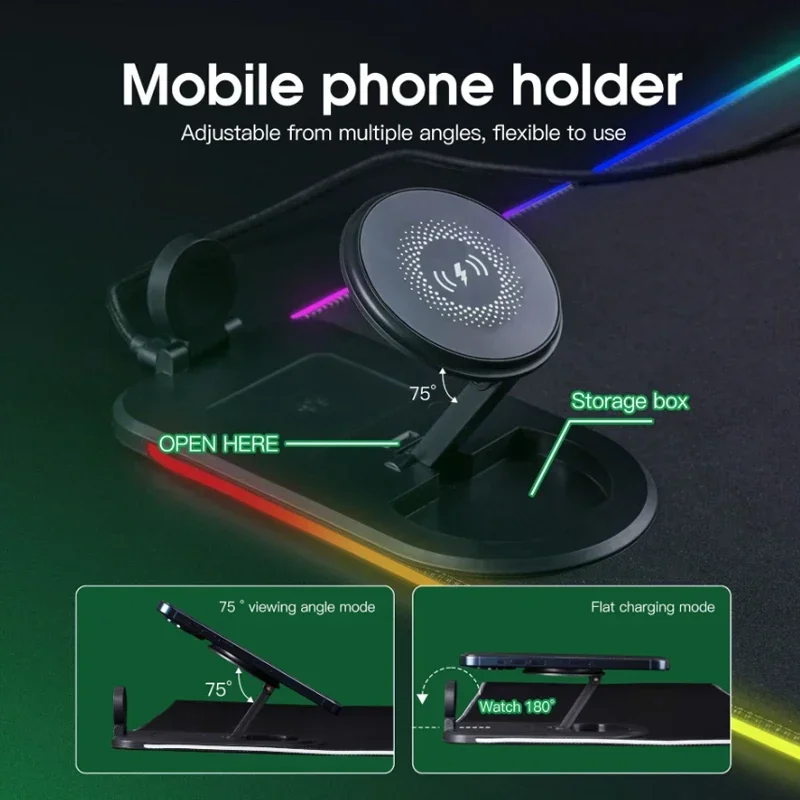 Wireless Charging 3-In-1 RGB M - Mouse Charging Pad ulasan dan harga