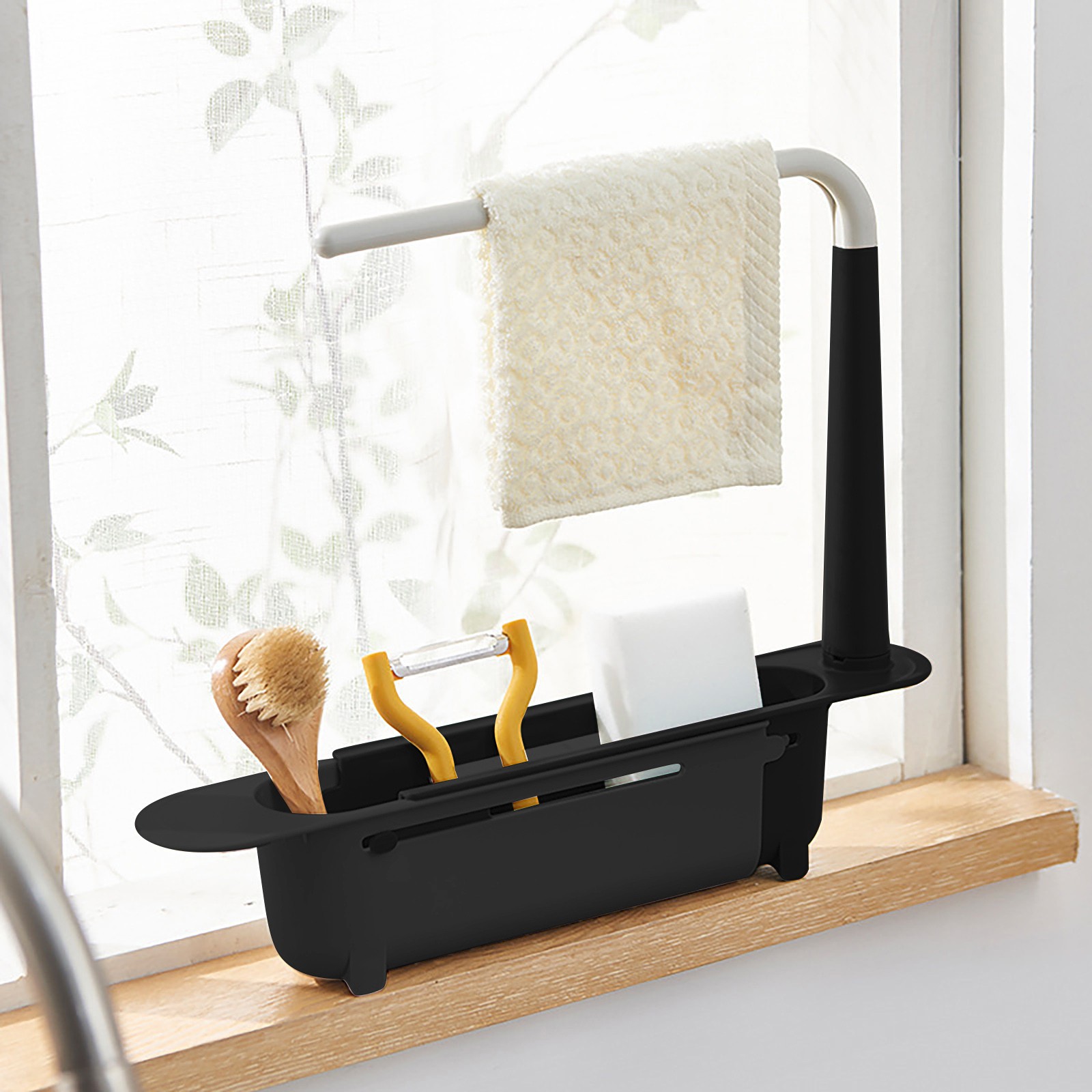 elescopic Sink Shelf Drainer R - Tech Accessories Organizer ulasan dan harga