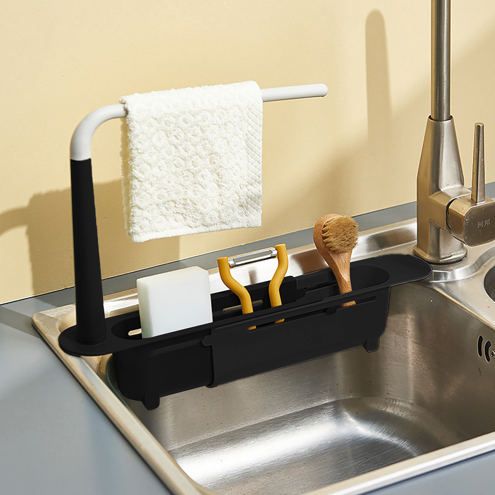 elescopic Sink Shelf Drainer R - Tech Accessories Organizer ulasan dan harga