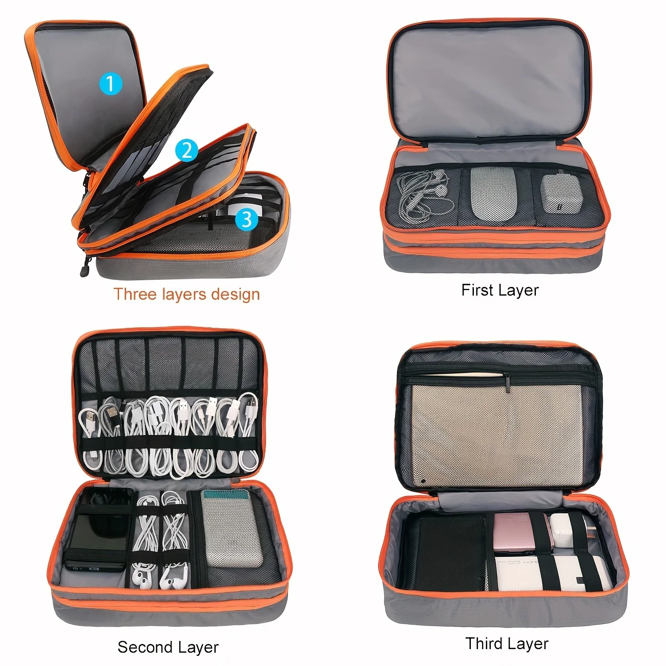 Portable Waterproof Multi-Laye - Tech Accessories Organizer ulasan dan harga