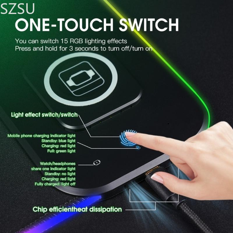 SZSU Nonslip Office Mouse Mat  - Mouse Charging Pad ulasan dan harga