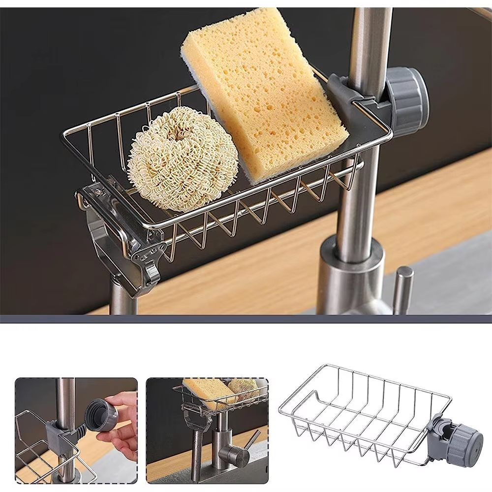 Kitchen Sink Drain Rack Sponge - Tech Accessories Organizer ulasan dan harga