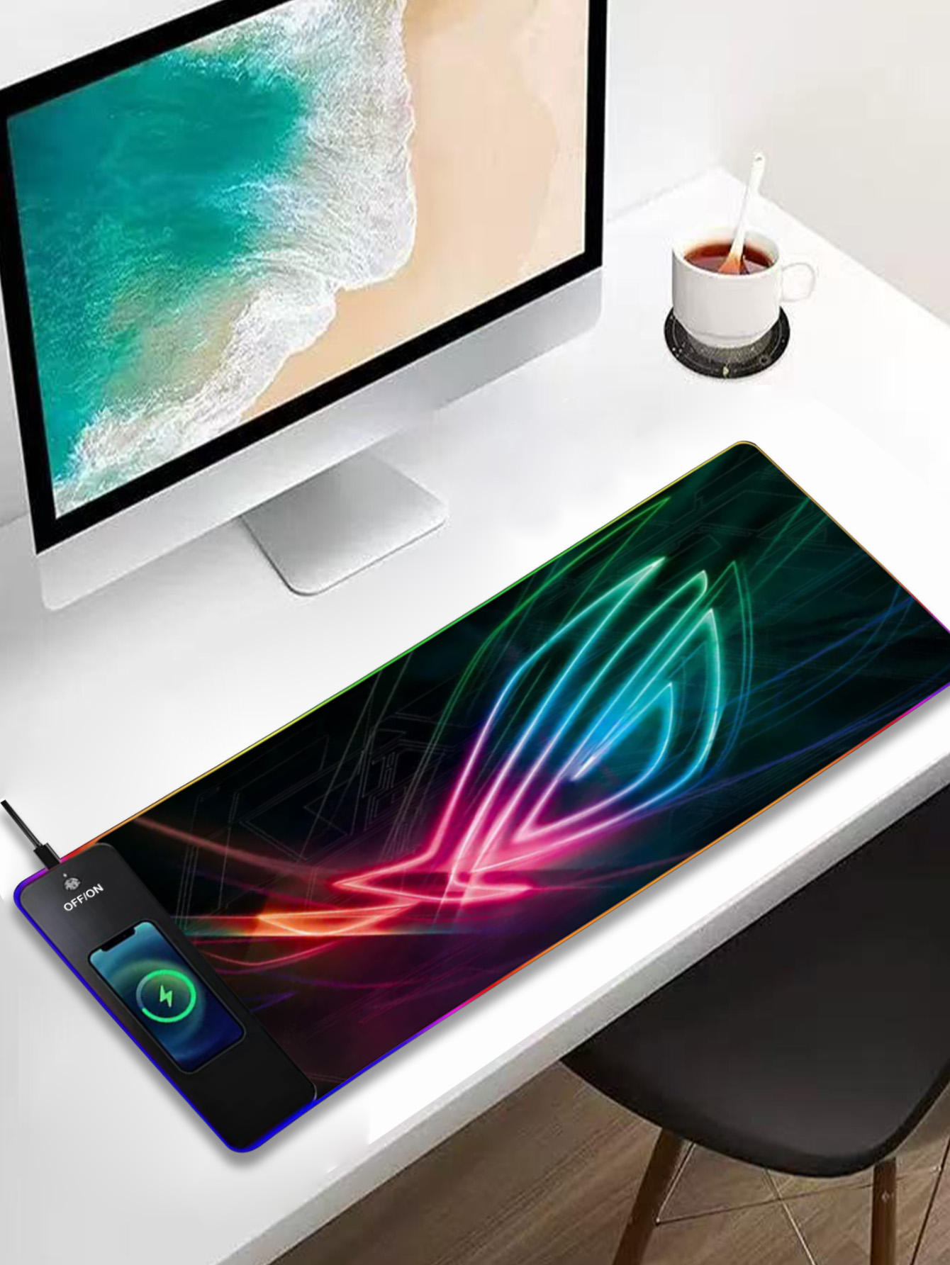 RGB Illuminated Multi - functi - Mouse Charging Pad ulasan dan harga