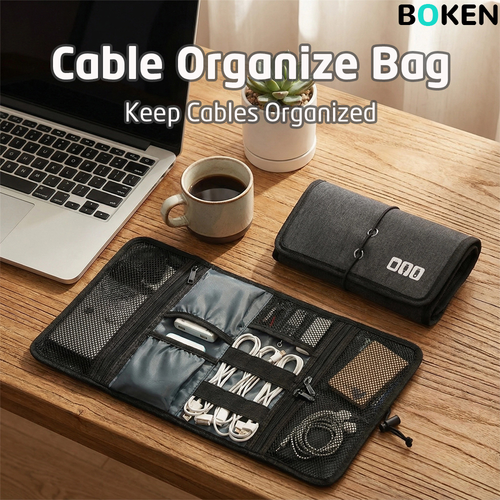 Portable Foldable Travel Cable - Tech Accessories Organizer ulasan dan harga