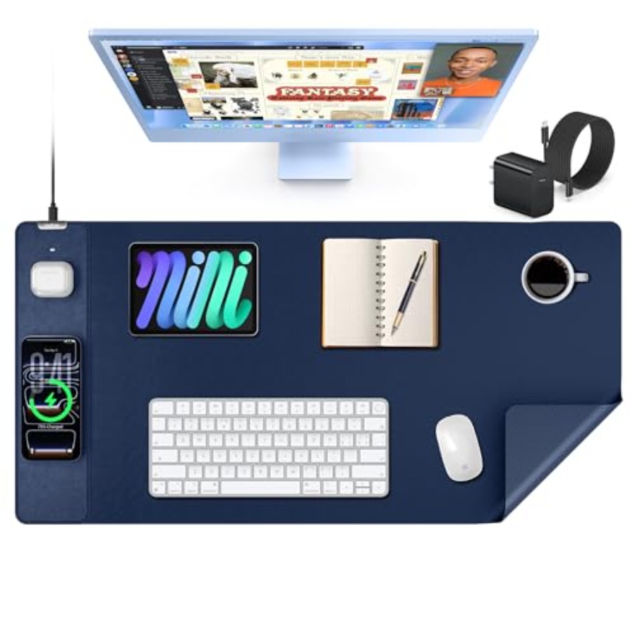 Mouse Pad with 15W Wireless Ch - Mouse Charging Pad ulasan dan harga