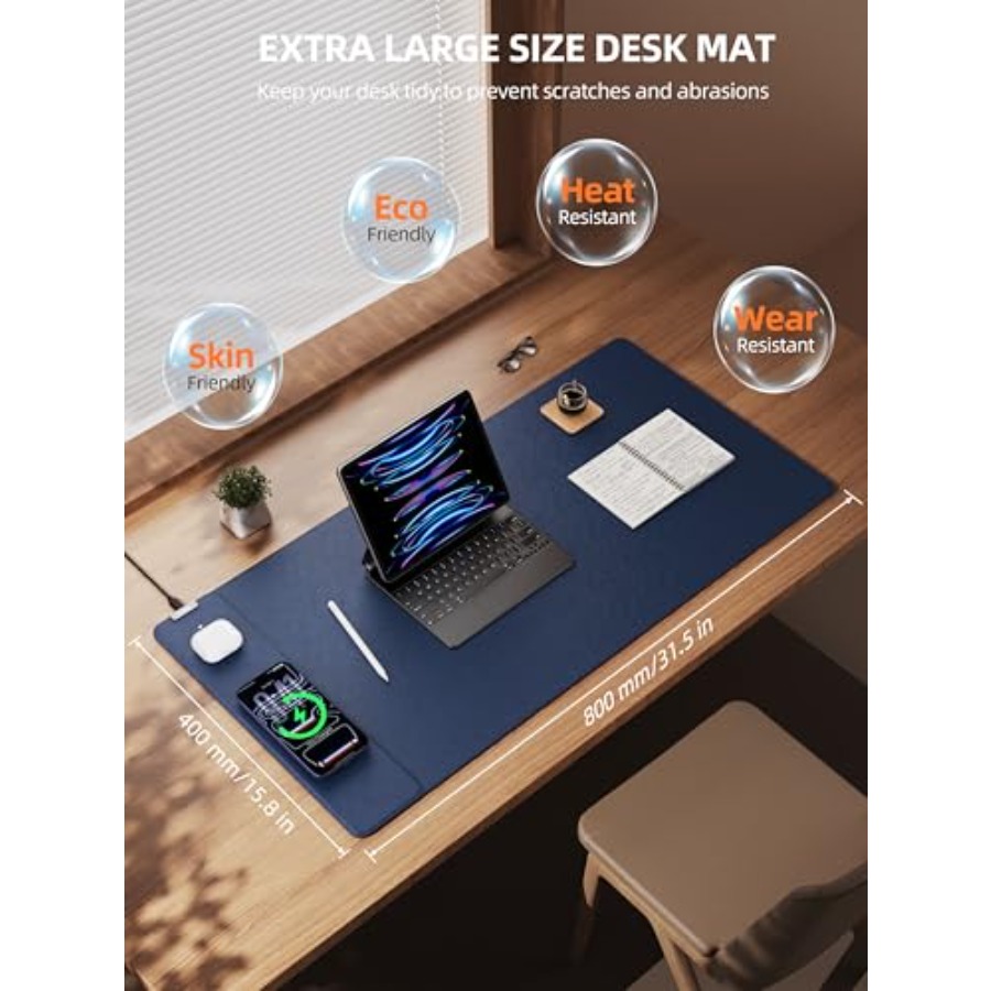 Mouse Pad with 15W Wireless Ch - Mouse Charging Pad ulasan dan harga