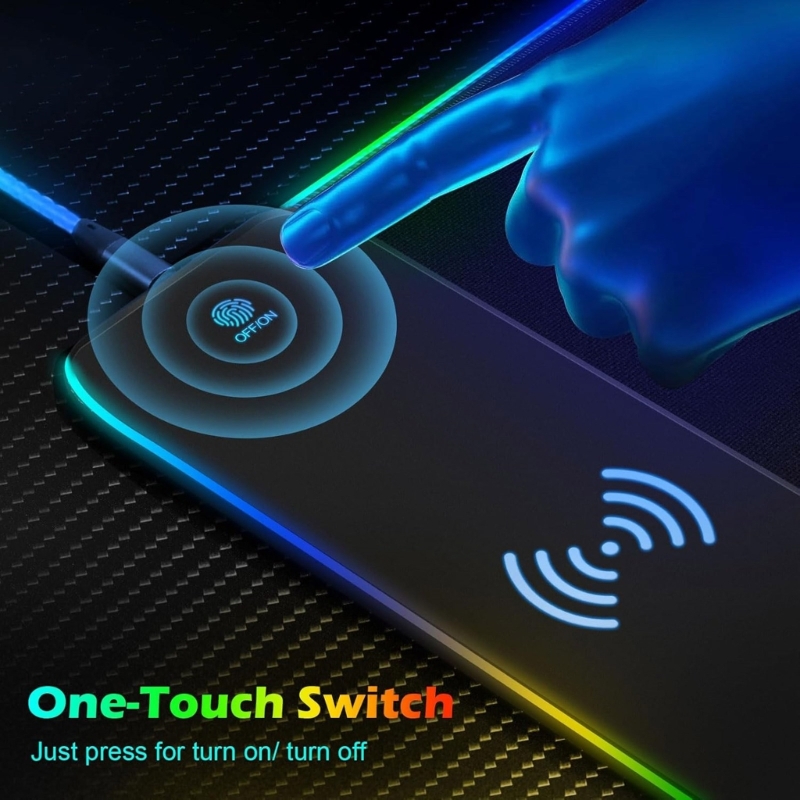 96GE LED Gaming Mouse Pad with - Mouse Charging Pad ulasan dan harga