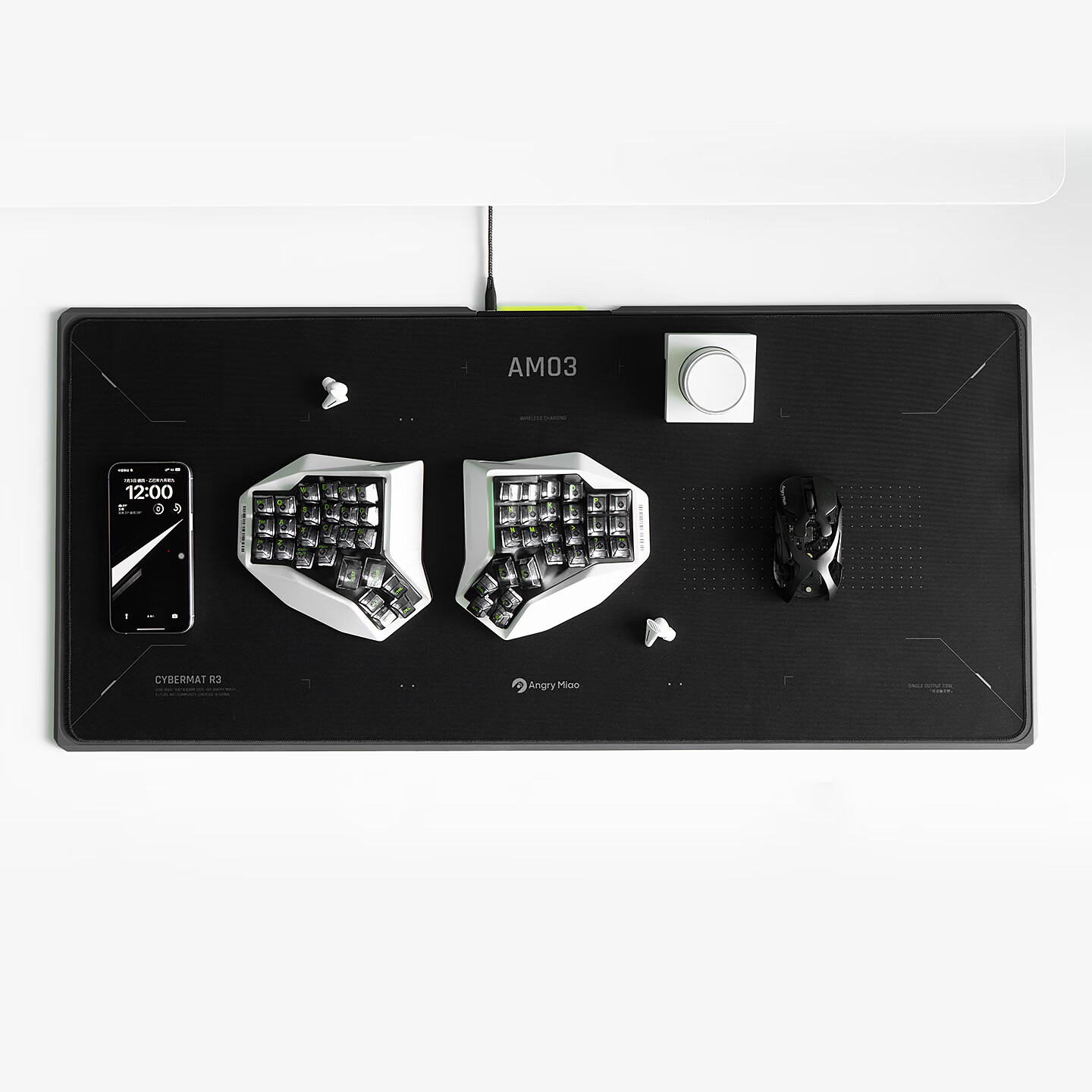 Angry Miao CYBERMAT R3 Wireles - Mouse Charging Pad ulasan dan harga