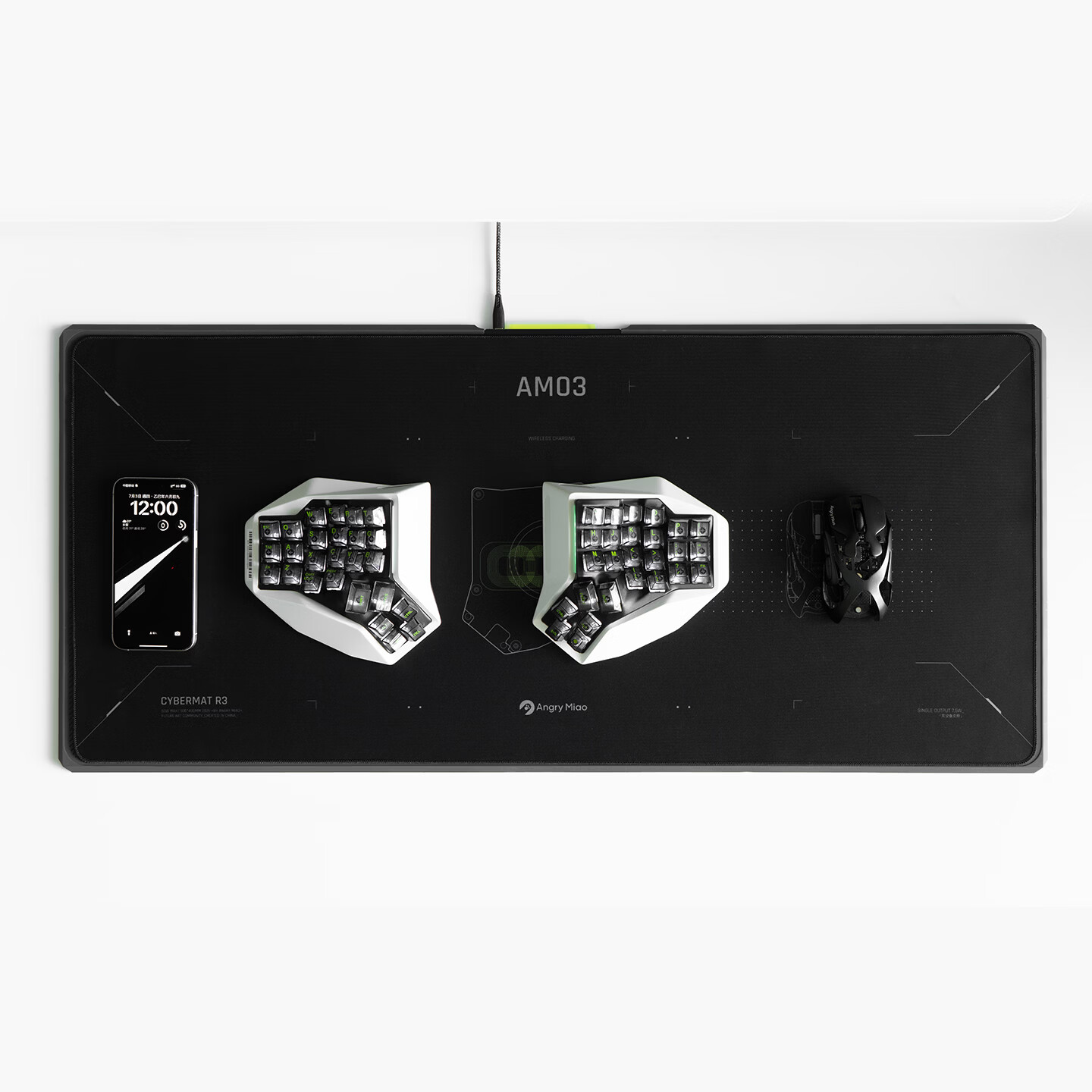 Angry Miao CYBERMAT R3 Wireles - Mouse Charging Pad ulasan dan harga