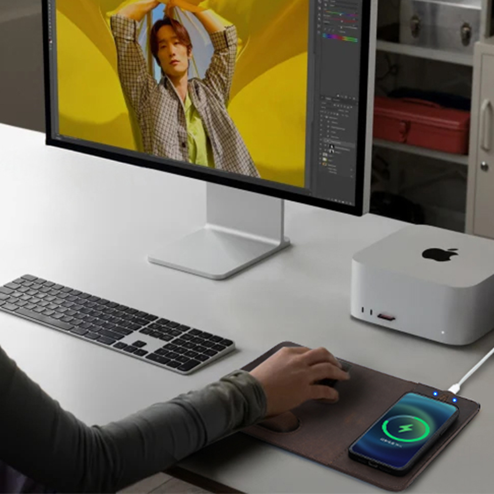 Mouse Pad with 15W Phone Wirel - Mouse Charging Pad ulasan dan harga