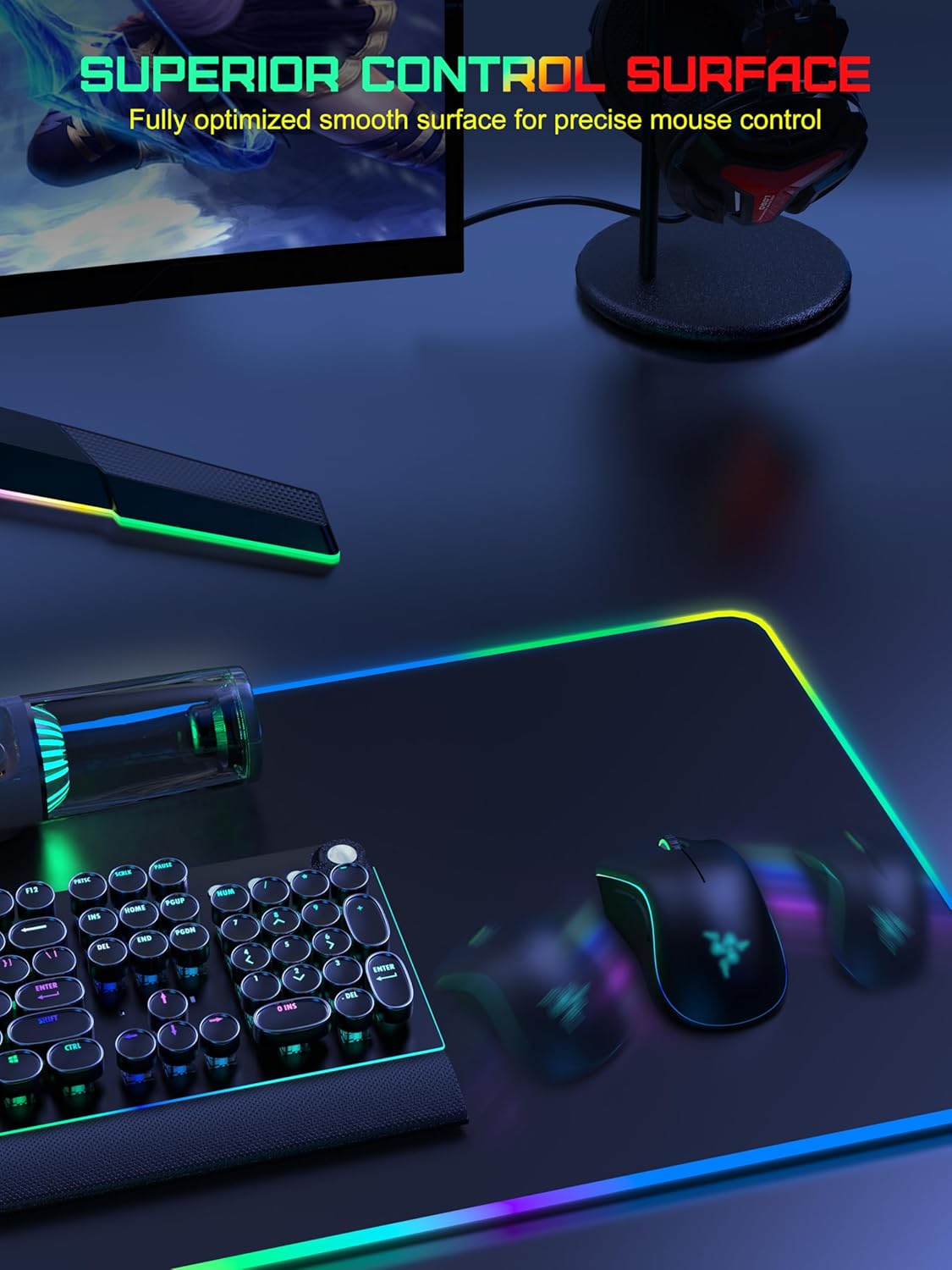 Wireless Charging RGB Mouse Pa - Mouse Charging Pad ulasan dan harga