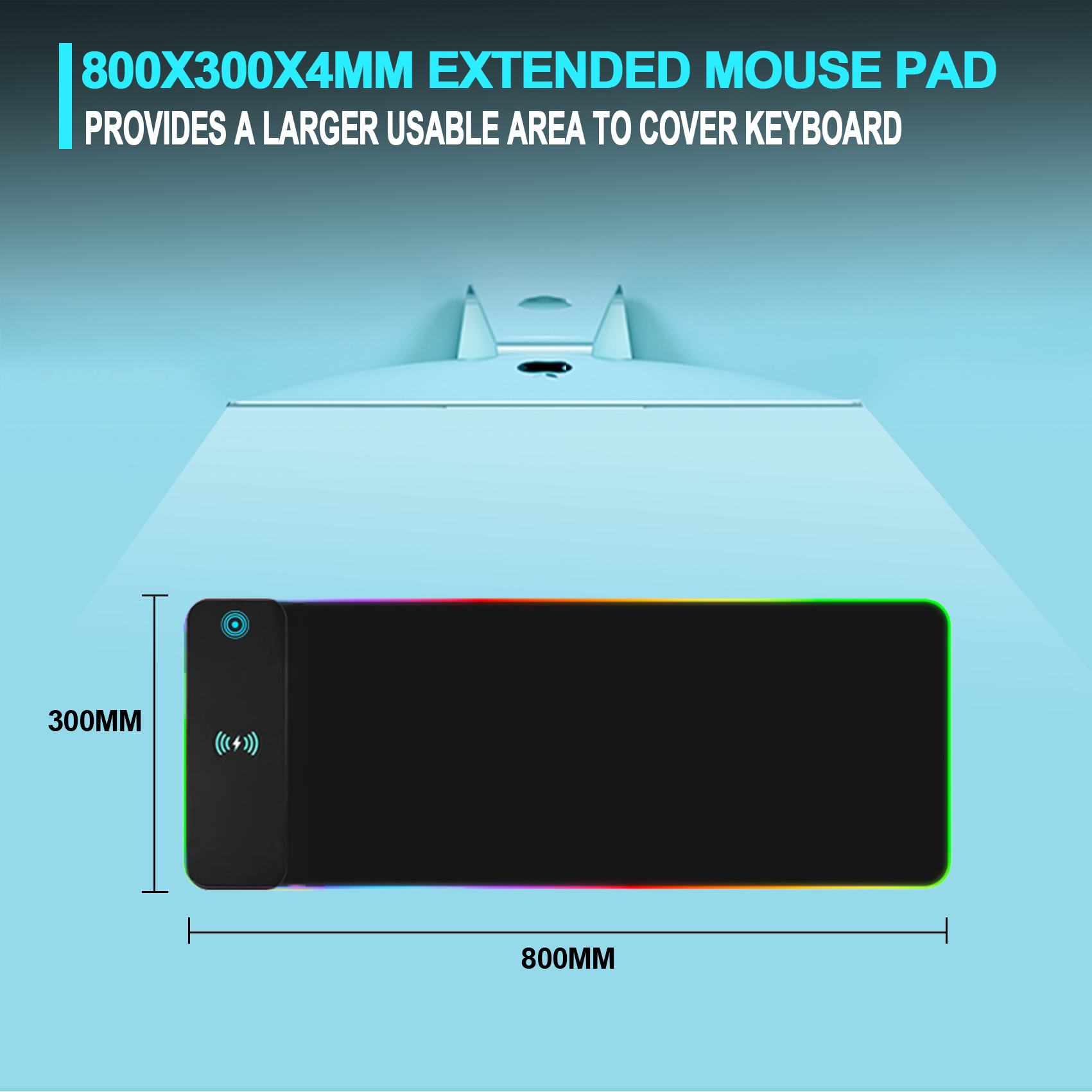 Wireless Charging RGB Gaming M - Mouse Charging Pad ulasan dan harga