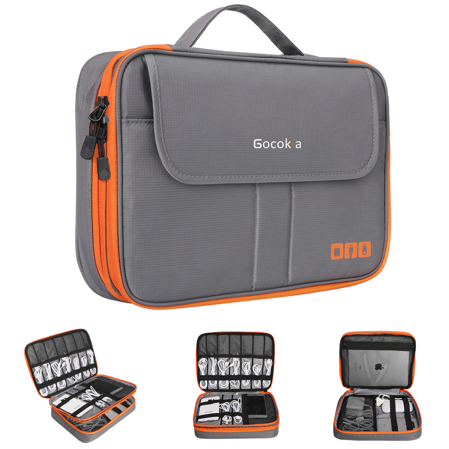 Double Layers Large Capacity T - Tech Accessories Organizer ulasan dan harga